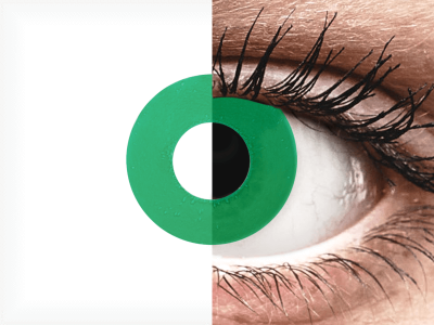 CRAZY LENS - Emerald Green - Tageslinsen mit Stärke (2 Linsen)
