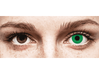 CRAZY LENS - Emerald Green - Tageslinsen mit Stärke (2 Linsen)