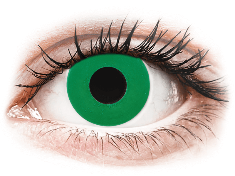 CRAZY LENS - Emerald Green - Tageslinsen ohne Stärke (2 Linsen) - Farblinsen