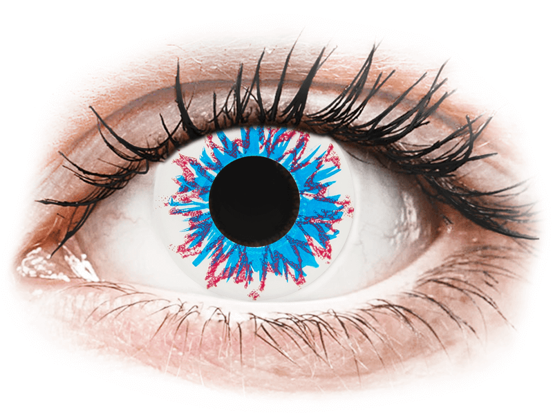 CRAZY LENS - Harlequin - Tageslinsen mit Stärke (2 Linsen) - Farblinsen