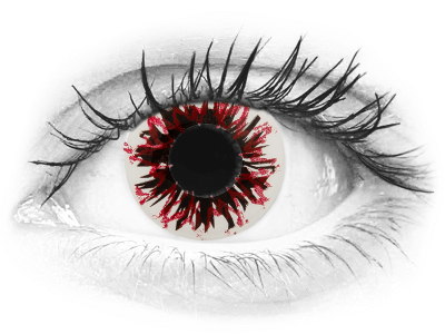 CRAZY LENS - Harlequin Black - Tageslinsen ohne Stärke (2 Linsen)