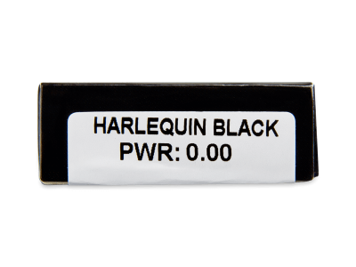 CRAZY LENS - Harlequin Black - Tageslinsen ohne Stärke (2 Linsen) - Vorschau