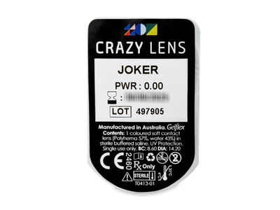 CRAZY LENS - Joker - Tageslinsen ohne Stärke (2 Linsen) - Blister Vorschau