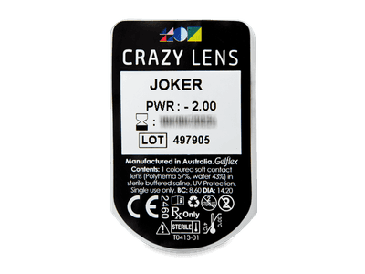 CRAZY LENS - Joker - Tageslinsen mit Stärke (2 Linsen) - Blister Vorschau