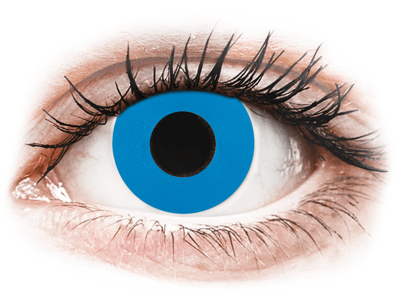 CRAZY LENS - Sky Blue - Tageslinsen mit Stärke (2 Linsen) - Farblinsen
