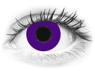 CRAZY LENS - Solid Violet - Tageslinsen mit Stärke (2 Linsen)