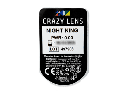 CRAZY LENS - Night King - Tageslinsen ohne Stärke (2 Linsen) - Blister Vorschau