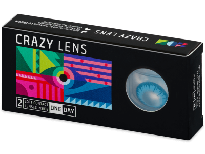 CRAZY LENS - White Walker - Tageslinsen mit Stärke (2 Linsen) - Farblinsen