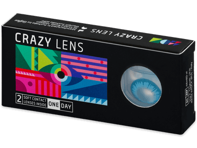 CRAZY LENS - White Walker - Tageslinsen mit Stärke (2 Linsen) - Farblinsen