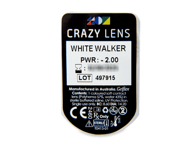 CRAZY LENS - White Walker - Tageslinsen mit Stärke (2 Linsen) - Blister Vorschau