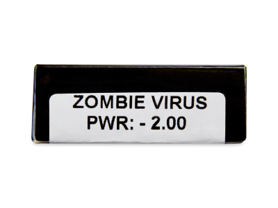 CRAZY LENS - Zombie Virus - Tageslinsen mit Stärke (2 Linsen) - Vorschau