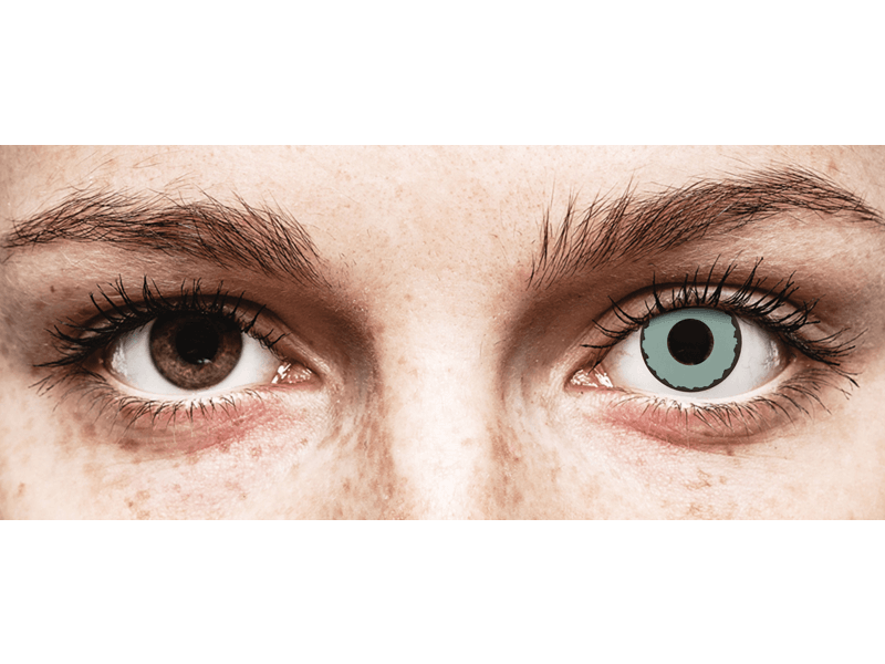 CRAZY LENS - Zombie Virus - Tageslinsen mit Stärke (2 Linsen)
