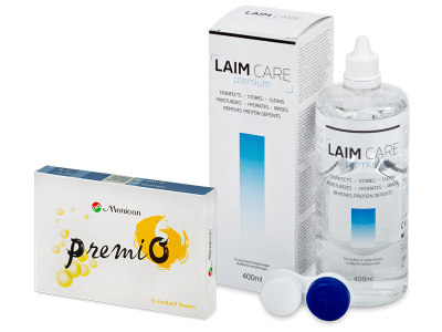 Menicon PremiO (6 Linsen) + Laim-Care Pflegemittel 400 ml