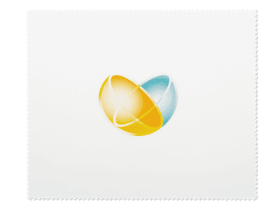 Brillenreinigungstuch – Weiß mit unserem Logo