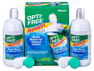 Pflegemittel OPTI-FREE RepleniSH 2 x 300 ml - Älteres Design