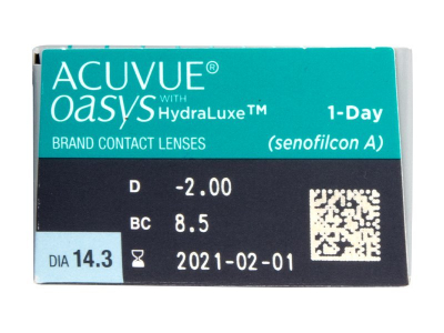 Acuvue Oasys 1-Day with Hydraluxe (30 Linsen) - Vorschau