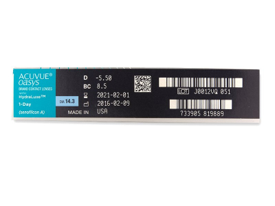 Acuvue Oasys 1-Day with Hydraluxe (90 Linsen) - Vorschau