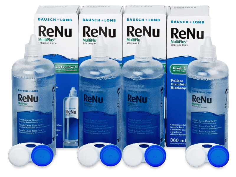 Pflegemittel ReNu MultiPlus 4 x 360 ml - Pflegelösung – 4er Pack