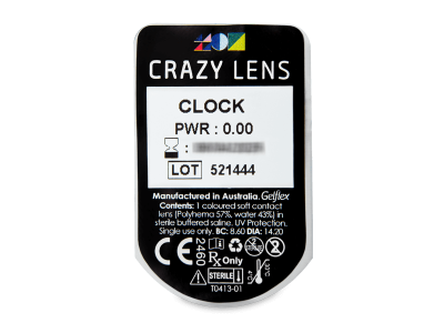 CRAZY LENS - Clock - Tageslinsen ohne Stärke (2 Linsen) - Blister Vorschau