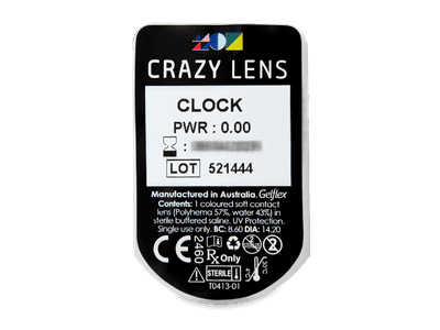 CRAZY LENS - Clock - Tageslinsen ohne Stärke (2 Linsen) - Blister Vorschau