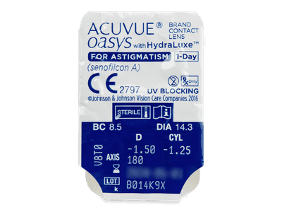 Acuvue Oasys 1-Day with HydraLuxe for Astigmatism (90 Linsen) - Blister Vorschau