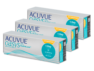 Acuvue Oasys 1-Day with HydraLuxe for Astigmatism (90 Linsen) - Torische Kontaktlinsen