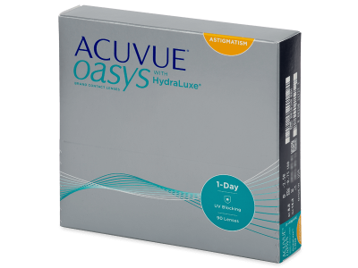 Acuvue Oasys 1-Day with HydraLuxe for Astigmatism (90 Linsen) - Torische Kontaktlinsen