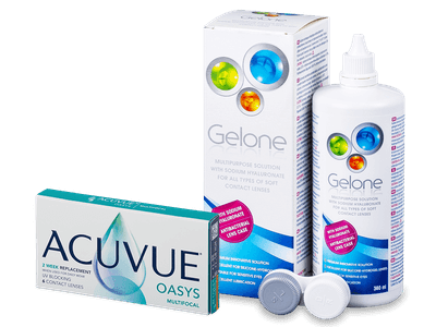 Acuvue Oasys Multifocal (6 Linsen) + Gelone 360 ml