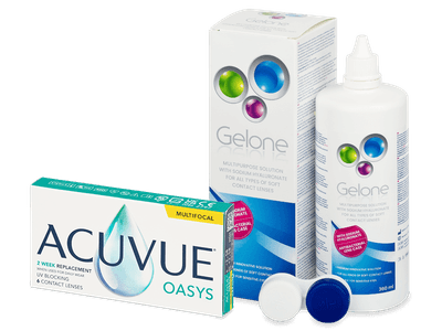 Acuvue Oasys Multifocal (6 Linsen) + Gelone 360 ml