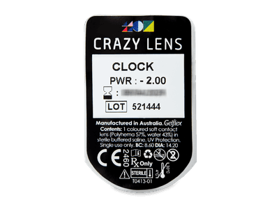 CRAZY LENS - Clock - Tageslinsen mit Stärke (2 Linsen) - Blister Vorschau