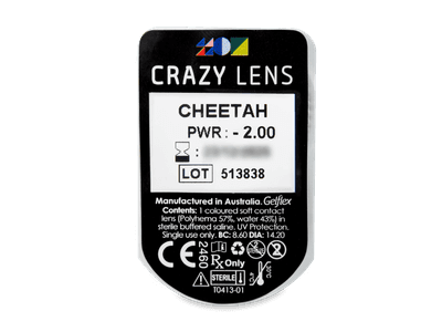 CRAZY LENS - Cheetah - Tageslinsen mit Stärke (2 Linsen) - Blister Vorschau