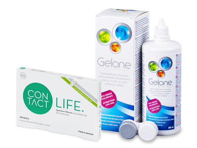 Contact Life spheric (6 Linsen) + Gelone 360 ml