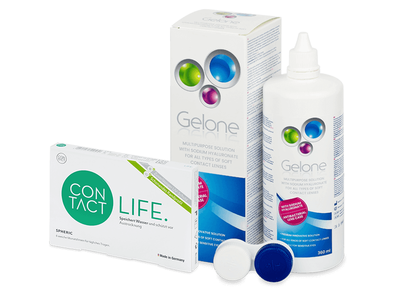Contact Life spheric (6 Linsen) + Gelone 360 ml - Spar-Set