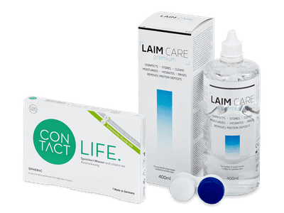 Contact Life spheric (6 Linsen) + Laim Care Pflegemittel 400 ml