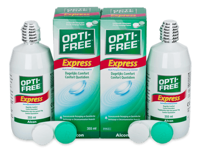 OPTI-FREE Express 2x 355 ml - Pflegelösung – günstigeres Duo Pack