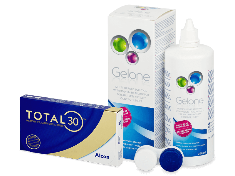 TOTAL30 (3 Linsen) + Gelone 360 ml - Spar-Set