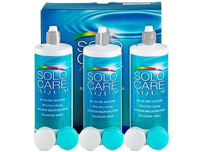 Pflegemittel SoloCare Aqua 3 x 360 ml - Älteres Design