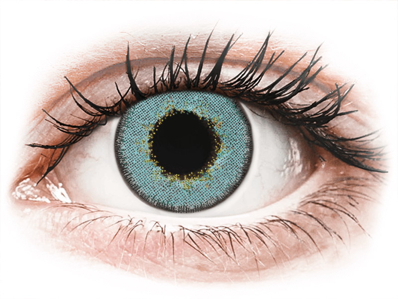 TopVue Daily Color - Blue - Tageslinsen mit Stärke (2 Linsen) - Farblinsen