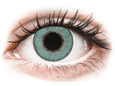 TopVue Daily Color - Turquoise - Tageslinsen mit Stärke (2 Linsen)