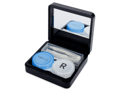 Linsenetui mit Spiegel TopVue - pink 