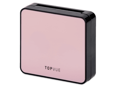Linsenetui mit Spiegel TopVue - pink