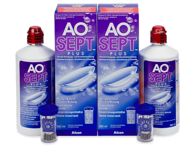 Pflegemittel AO SEPT PLUS 2 x 360 ml - Dieses Produkt gibt es außerdem in folgenden Abpackungen