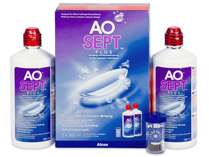 Pflegemittel AO SEPT PLUS 2 x 360 ml - Reinigungslösung