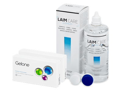 Gelone Monthly (6 Linsen) + Laim Care Pflegemittel 400 ml