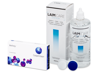 Biofinity (6 Linsen) + Laim Care 400 ml