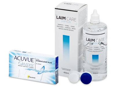 Acuvue Oasys (6 Linsen) + Laim Care 400 ml