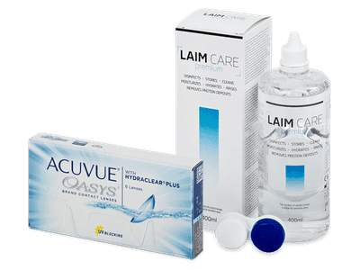 Acuvue Oasys (6 Linsen) + Laim Care Pflegemittel 400 ml