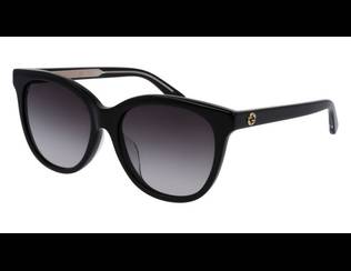 Gucci GG0081SK-001 Sonnenbrillen Oval / Elipse - Gucci GG0081SK-001
