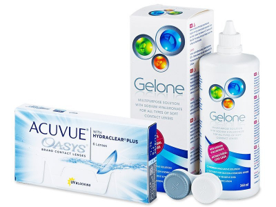 Acuvue Oasys (6 Linsen) + Gelone 360ml