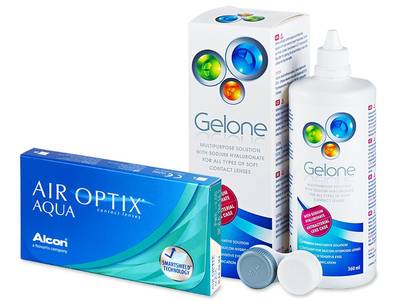 Air Optix Aqua (6 Linsen) + Gelone 360ml